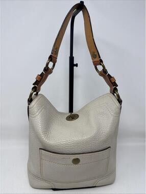 Coach Chelsea Y2K Pebbled Hobo Cream